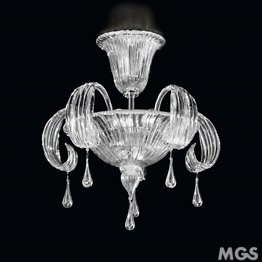 Crystal Deckenlampe mit Bernstein Schmuck